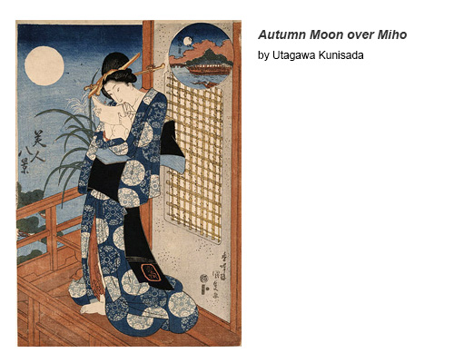Autumn Moon Over Miho by Utagawa Kunisada