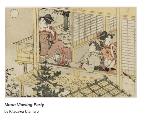 Moon Viewing Party by Kitagawa Utamaro