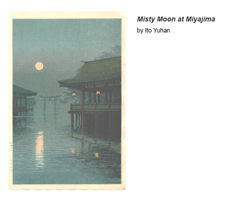 Misty Moon at Miyajima by Ito Yuhan