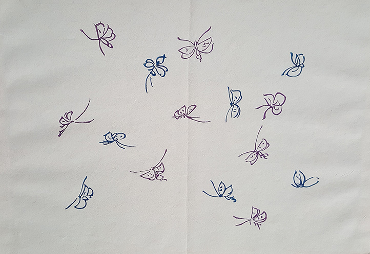Butterflies by Kamisaka Sekka