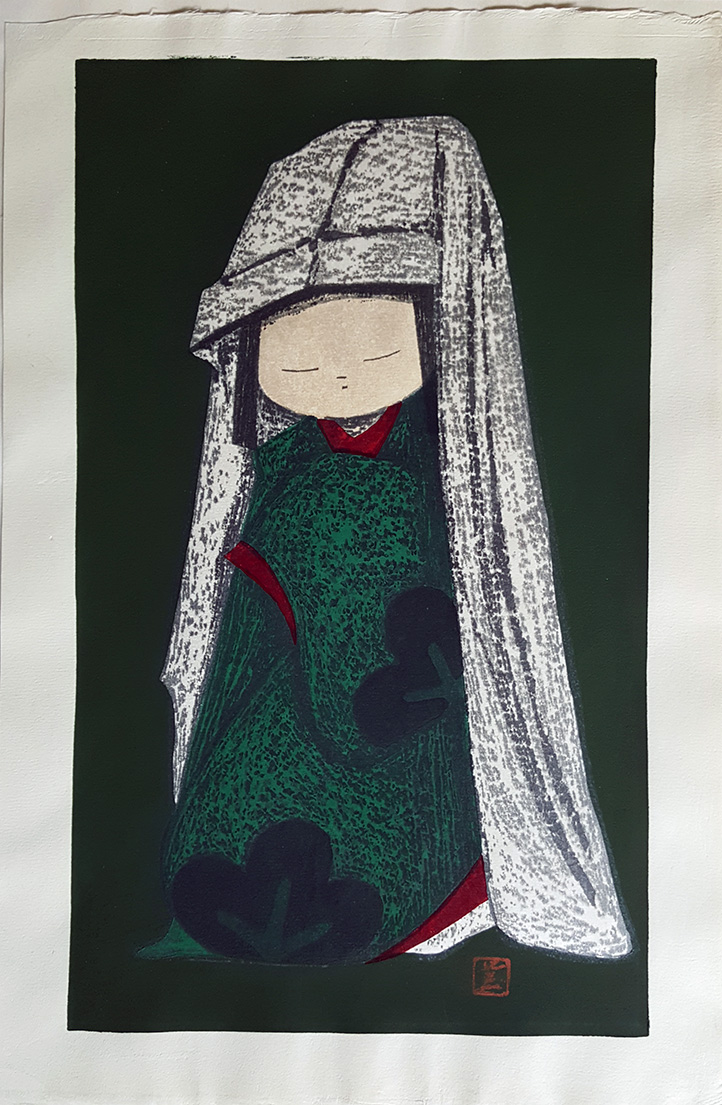 Dancing Figure (Snow Camelia) by Kaoru Kawano