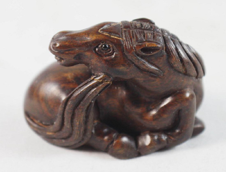 19th Century Japanese Netsuke Horse