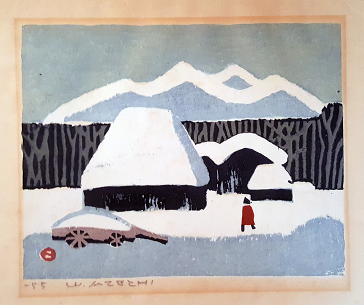 Country House in Snow by Umetaro Azechi