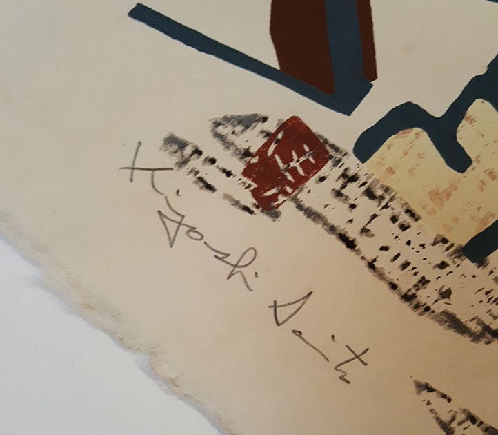 Signed & Artist Chop Mark