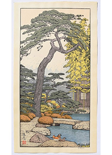 Pine Tree of the Friendly Garden by Toshi Yoshida