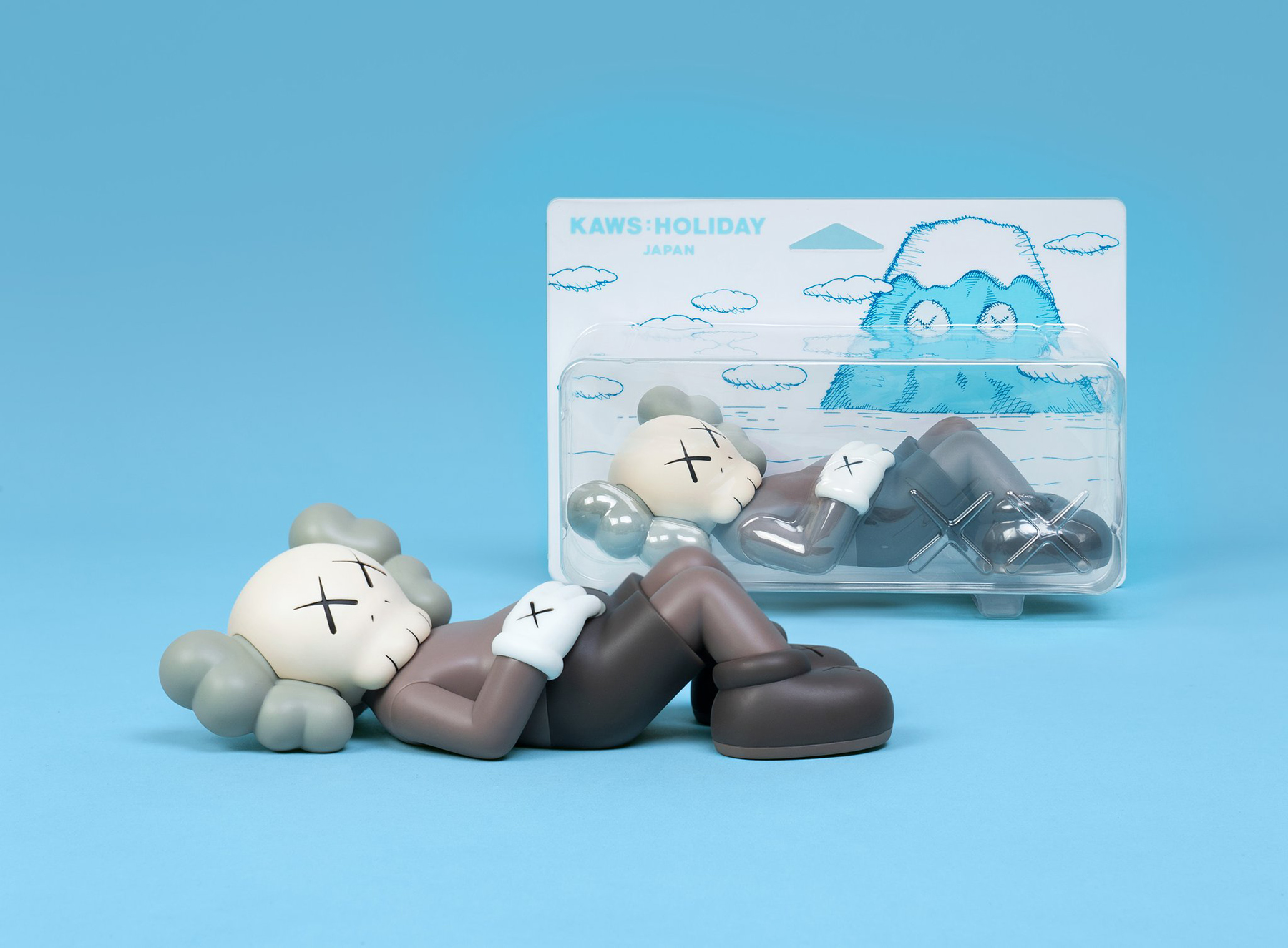 KAWS Holiday Japan My Fuji Plush Blue 