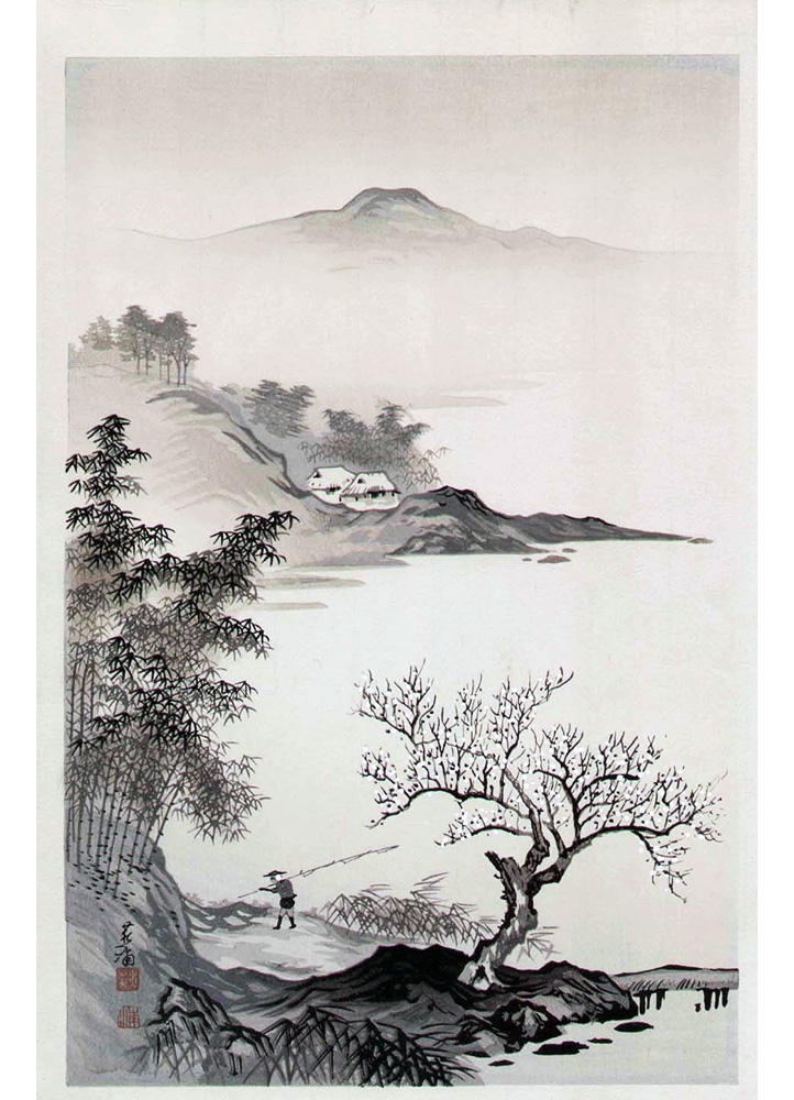 Fisherman by Imoto Tekiho Fisherman by Imoto Tekiho